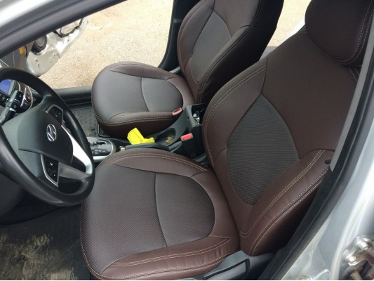 Каркасные авточехлы на Hyundai Solaris