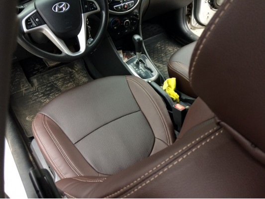 Каркасные авточехлы на Hyundai Solaris